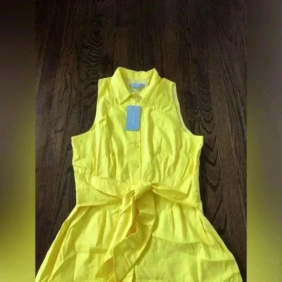 Antonio Melani Women’s 16 Hayden Linen Daylily Sleeveless Romper - NWT!!! - Picture 3 of 11